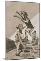 Plate from Los Caprichos, 1797-1798-Francisco de Goya-Mounted Giclee Print