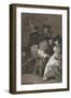 Plate from Los Caprichos, 1797-1798-Francisco de Goya-Framed Giclee Print