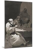 Plate from Los Caprichos, 1797-1798-Francisco de Goya-Mounted Giclee Print