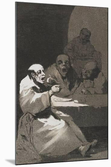 Plate from Los Caprichos, 1797-1798-Francisco de Goya-Mounted Giclee Print