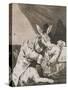 Plate from Los Caprichos, 1797-1798-Francisco de Goya-Stretched Canvas