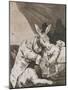 Plate from Los Caprichos, 1797-1798-Francisco de Goya-Mounted Giclee Print