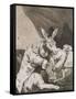 Plate from Los Caprichos, 1797-1798-Francisco de Goya-Framed Stretched Canvas