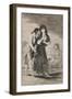 Plate from Los Caprichos, 1797-1798-Francisco de Goya-Framed Giclee Print