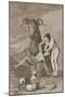 Plate from Los Caprichos, 1797-1798-Francisco de Goya-Mounted Giclee Print