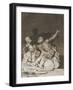 Plate from Los Caprichos, 1797-1798-Francisco de Goya-Framed Giclee Print