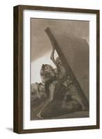 Plate from Los Caprichos, 1797-1798-Francisco de Goya-Framed Giclee Print