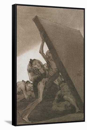 Plate from Los Caprichos, 1797-1798-Francisco de Goya-Framed Stretched Canvas