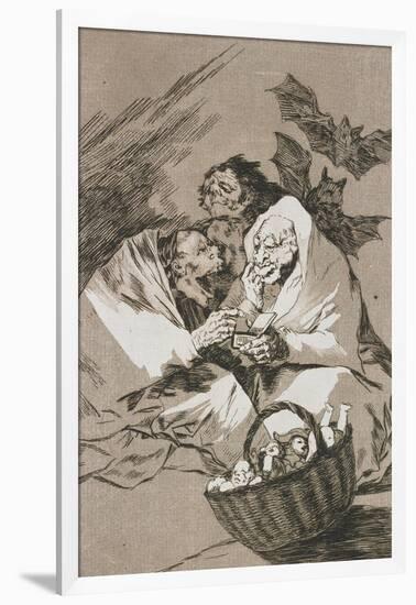 Plate from Los Caprichos, 1797-1798-Francisco de Goya-Framed Giclee Print