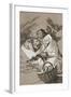 Plate from Los Caprichos, 1797-1798-Francisco de Goya-Framed Giclee Print