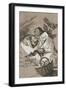 Plate from Los Caprichos, 1797-1798-Francisco de Goya-Framed Giclee Print