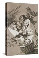 Plate from Los Caprichos, 1797-1798-Francisco de Goya-Stretched Canvas