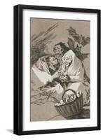 Plate from Los Caprichos, 1797-1798-Francisco de Goya-Framed Premium Giclee Print