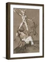 Plate from Los Caprichos, 1797-1798-Francisco de Goya-Framed Giclee Print