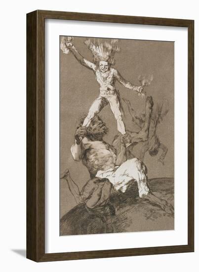 Plate from Los Caprichos, 1797-1798-Francisco de Goya-Framed Giclee Print