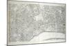 Plate from 'Plan of the Cities of London and Westminster the Borough of Southwark-Richard Horwood-Mounted Giclee Print