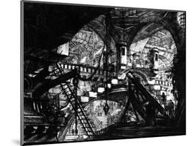 Plate from the 'Carceri D'Invenzione' Series, 1761-Giovanni Battista Piranesi-Mounted Giclee Print