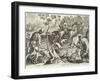 Plate from the Series Venationes Ferarum, Avium, Piscium, Fiandre-Jan van der Straet-Framed Giclee Print