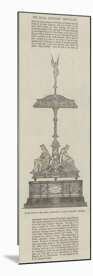 Plate Given to the Royal Engineers by Indian Engineer Officers-null-Mounted Giclee Print