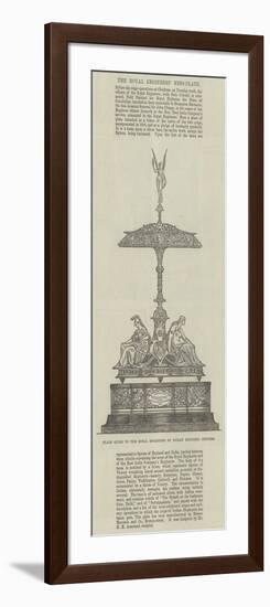 Plate Given to the Royal Engineers by Indian Engineer Officers-null-Framed Giclee Print