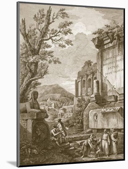 Plate I, from 'Ruins of the Palace of Emperor Diocletian at Spalatro in Dalmatia', Published 1764-Robert Adam-Mounted Premium Giclee Print