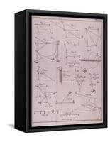 Plate I, Illustrating Law II from Volume I of "The Mathematical Principles of Natural Philosophy"-null-Framed Stretched Canvas