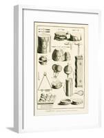 Plate II: Ancient and Modern Percussion Instruments from the Encyclopedia of Denis Diderot-Robert Benard-Framed Giclee Print