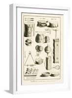 Plate II: Ancient and Modern Percussion Instruments from the Encyclopedia of Denis Diderot-Robert Benard-Framed Giclee Print