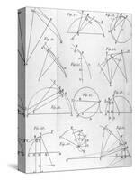 Plate IV from "The Mathematical Principles of Natural Philosophy" by Sir Isaac Newton 1777-null-Stretched Canvas