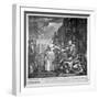 Plate IV of a Rake's Progress, 1735-William Hogarth-Framed Giclee Print