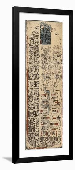 Plate Lxi of the Dresden Codex-null-Framed Giclee Print