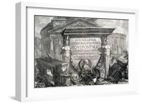 Plate LXXIII-IV Capriccio of Architectural Ruins and Antiquities, Illustration for Chapter…-Giovanni Battista Piranesi-Framed Giclee Print