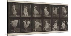 Plate Number 188. Dancing , 1887-Eadweard Muybridge-Stretched Canvas