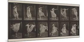 Plate Number 188. Dancing , 1887-Eadweard Muybridge-Mounted Photographic Print