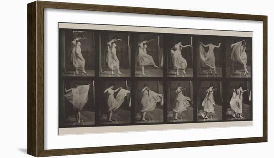 Plate Number 188. Dancing , 1887-Eadweard Muybridge-Framed Photographic Print