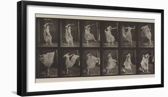 Plate Number 188. Dancing , 1887-Eadweard Muybridge-Framed Photographic Print