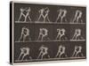 Plate Number 340. Boxing; open hand , 1887-Eadweard Muybridge-Stretched Canvas