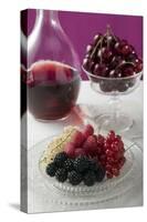 Plate of Berries, Cherries in Stemmed Glass-Eising Studio - Food Photo and Video-Stretched Canvas