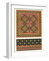 Plate of Design for Carpets, from 'Industrial Arts of the Nineteenth Century', by Matthew Digby Wya-Augustus Welby Pugin-Framed Giclee Print