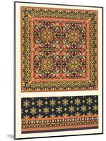 Plate of Design for Carpets, from 'Industrial Arts of the Nineteenth Century', by Matthew Digby Wya-Augustus Welby Pugin-Mounted Giclee Print