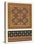 Plate of Design for Carpets, from 'Industrial Arts of the Nineteenth Century', by Matthew Digby Wya-Augustus Welby Pugin-Stretched Canvas