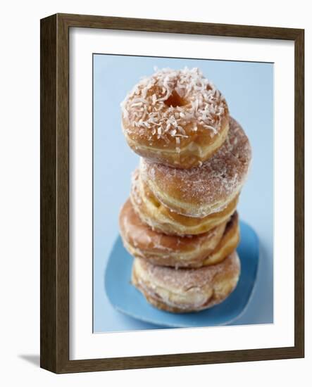 Plate of donuts-Lew Robertson-Framed Photographic Print