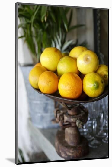 Plate of oranges Cabo San Lucas, Mexico.-Julien McRoberts-Mounted Photographic Print