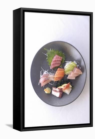 Plate of Raw Fish, Japan-Aaron McCoy-Framed Stretched Canvas