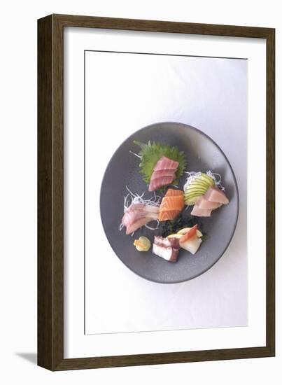 Plate of Raw Fish, Japan-Aaron McCoy-Framed Photographic Print