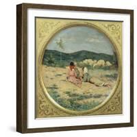 Plate Painted with Figures of Shepherds-Niccolo Cannicci-Framed Giclee Print