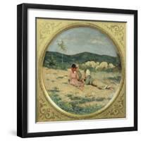 Plate Painted with Figures of Shepherds-Niccolo Cannicci-Framed Giclee Print
