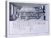 Plate Showing Chemical Laboratory and Table of Affinities from Denis Diderot-null-Stretched Canvas