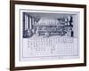 Plate Showing Chemical Laboratory and Table of Affinities from Denis Diderot-null-Framed Giclee Print