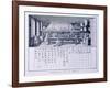 Plate Showing Chemical Laboratory and Table of Affinities from Denis Diderot-null-Framed Giclee Print